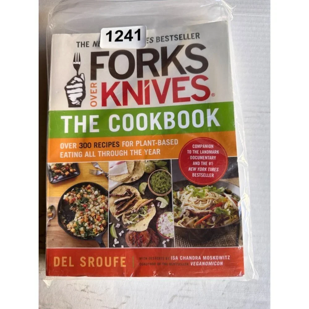 Forks Over Knives BestSeller Cookbook Plant Base. Book Kindly Used Good conditio